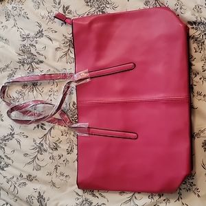 Hot Pink Purse, Faux Leather, Brand New
